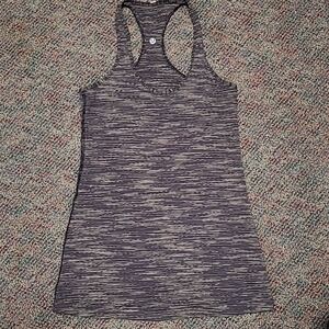 Lululemon Tank Top Racerback Dark Heather Gray Pullover Scoop Neck